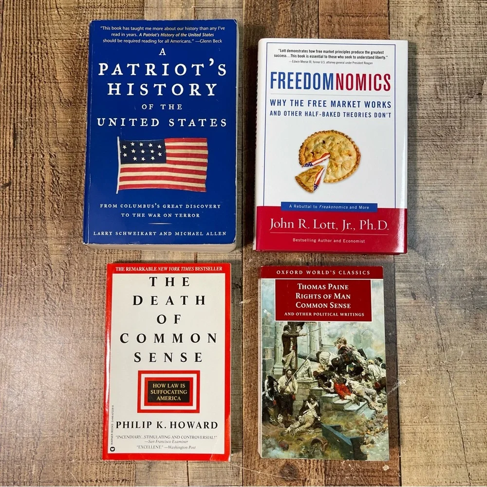 Historical Economic Book Bundle Freedomnomics Thomas Paine Death Of Common Sense